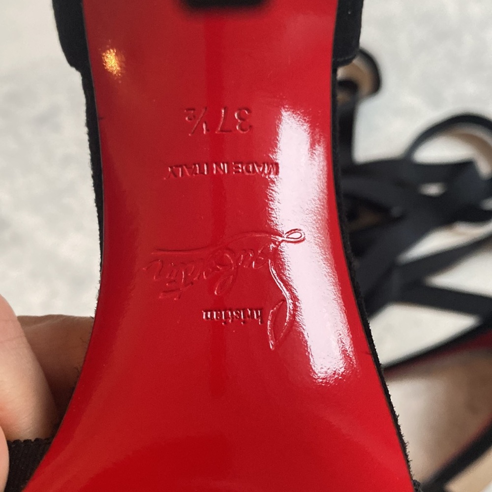 Louboutin Christeriva Black Sandals - Picture 5 of 8